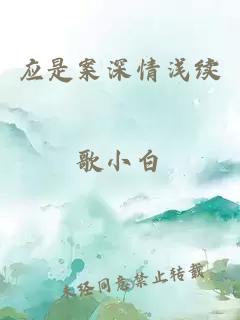 应是案深情浅续